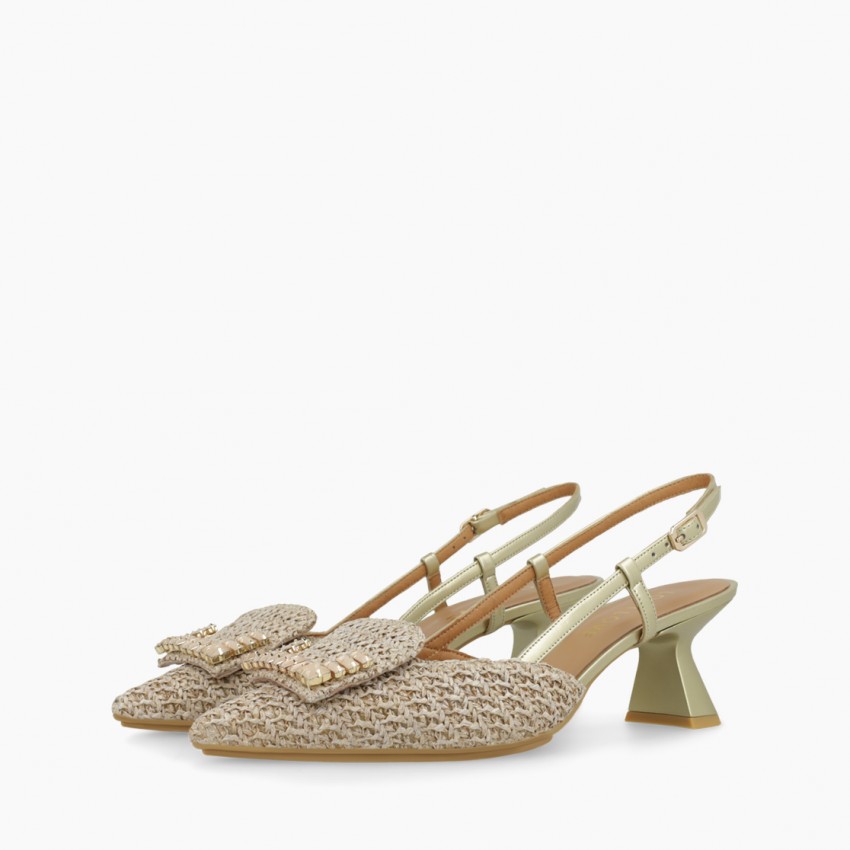 LODI MUJER ZAPATOS DE SALON DORADOS KYOKO