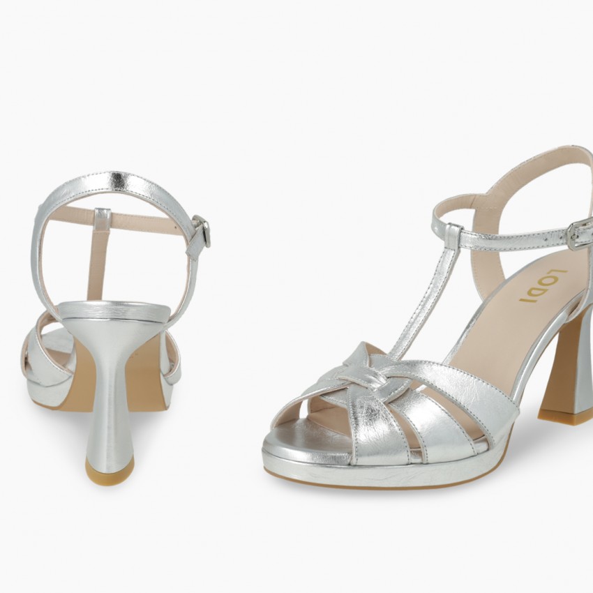 LODI MUJER SANDALIAS PLATEADAS LITREN