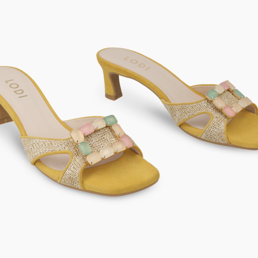 LODI MUJER SANDALIAS AMARILLAS CHETES-TE