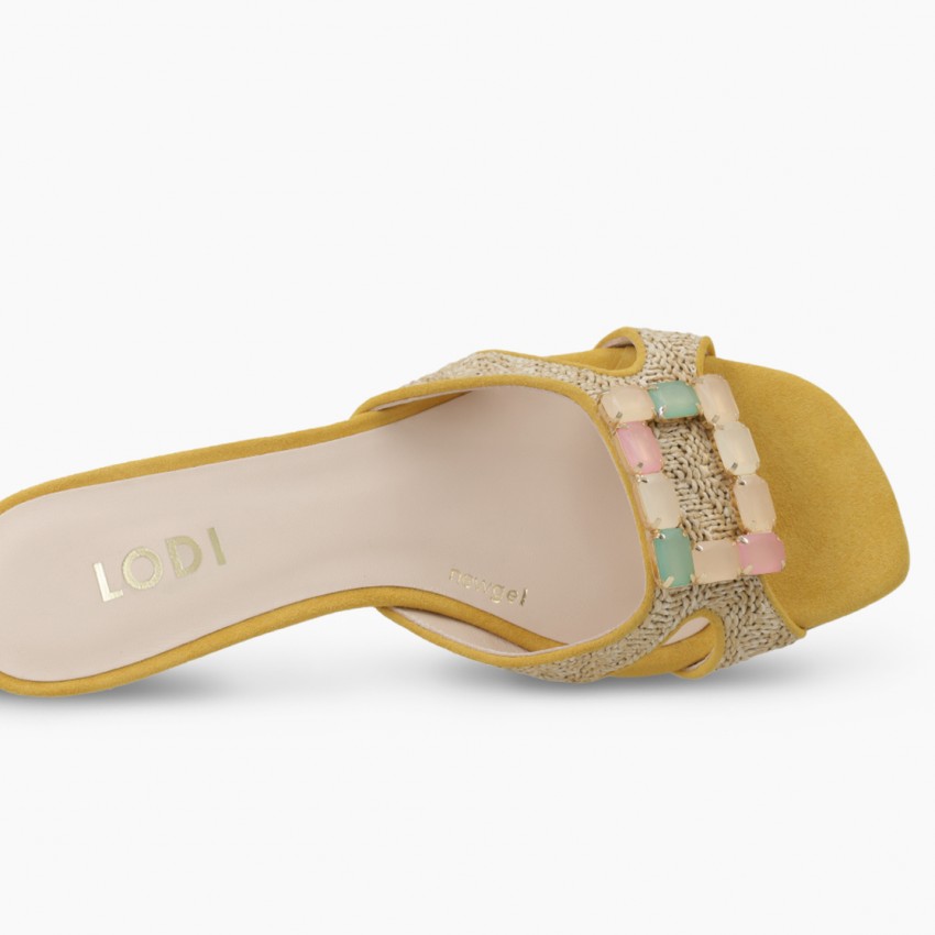 LODI MUJER SANDALIAS AMARILLAS CHETES-TE