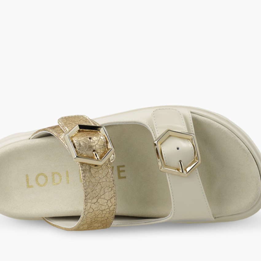 LODI MUJER SANDALIAS BLANCAS HOL5387