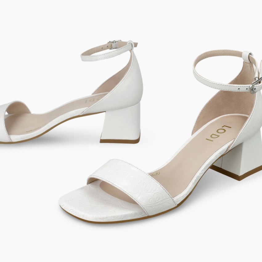 LODI MUJER SANDALIAS DE NOVIA BLANCAS LAORIA