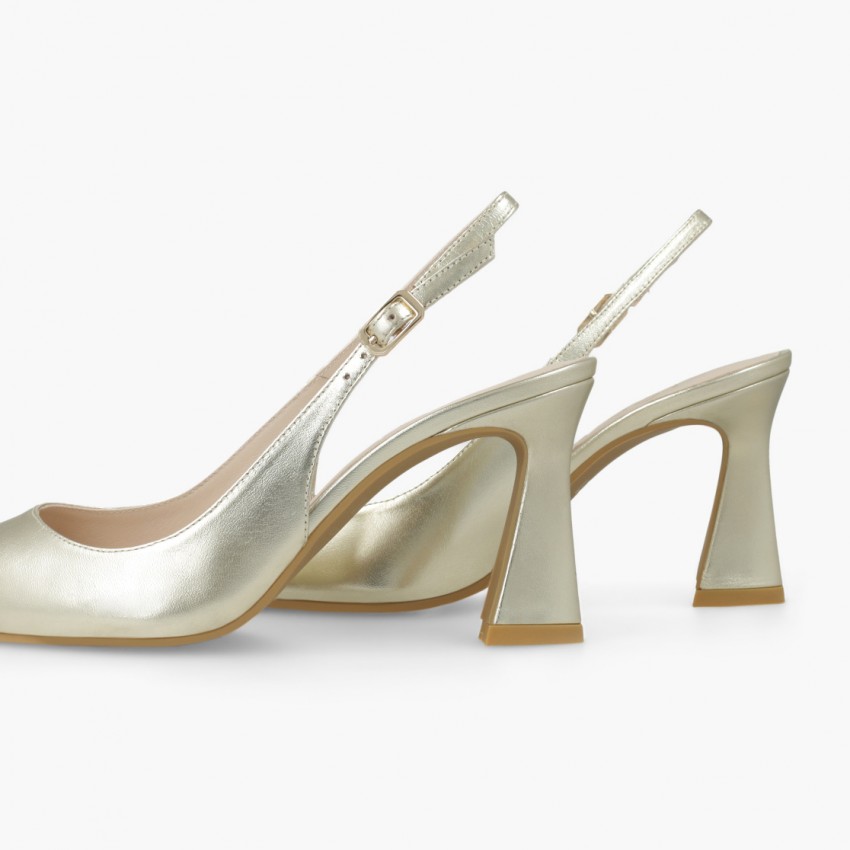 LODI MUJER ZAPATOS DE SALON DORADOS RISEDIS