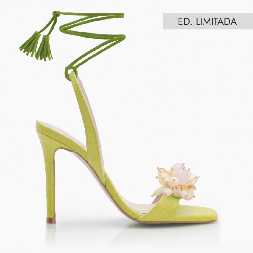 LODI MUJER SANDALIAS RAFIA VERDE WESORI