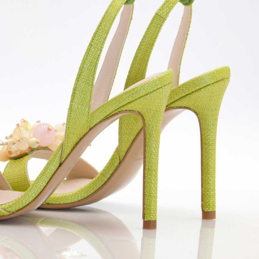 LODI MUJER SANDALIAS RAFIA VERDE WESORI