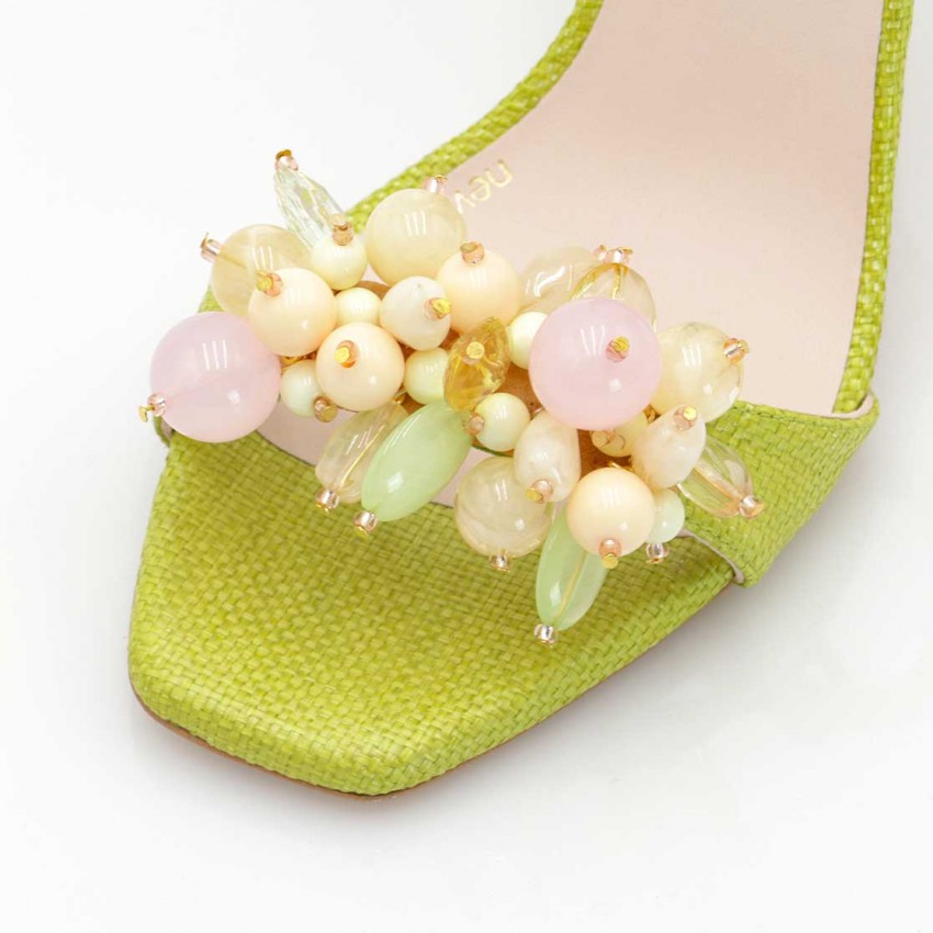 LODI MUJER SANDALIAS RAFIA VERDE WESORI