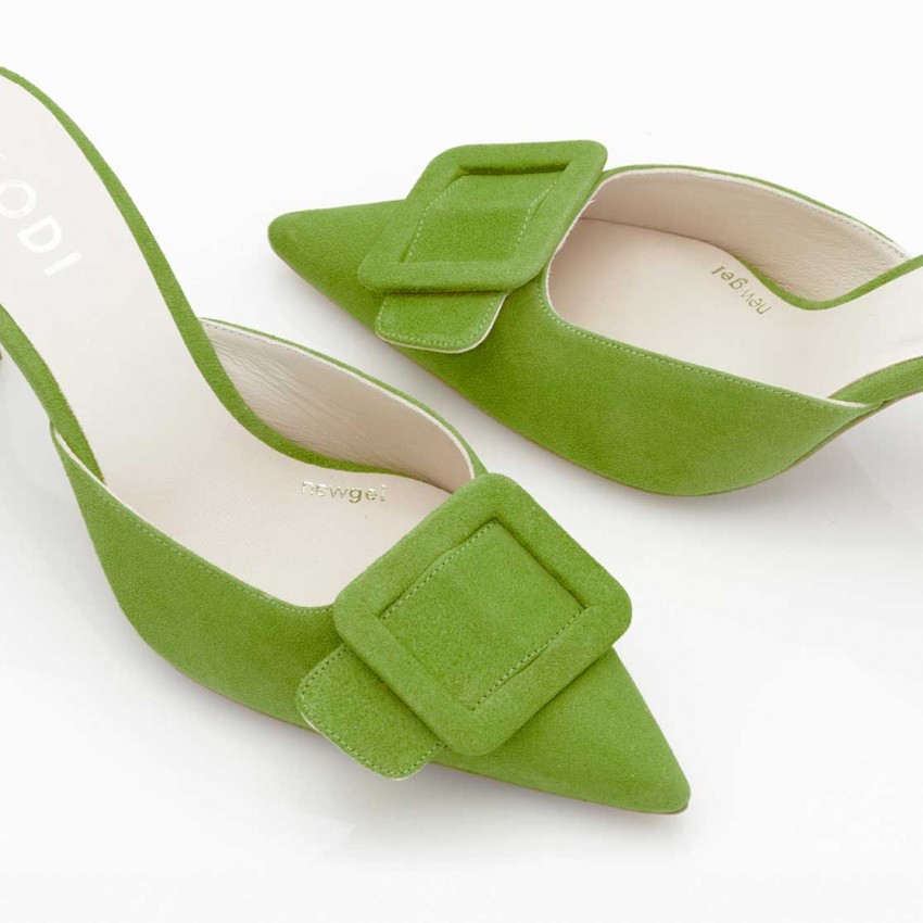 LODI MUJER MULES VERDES ELIAN