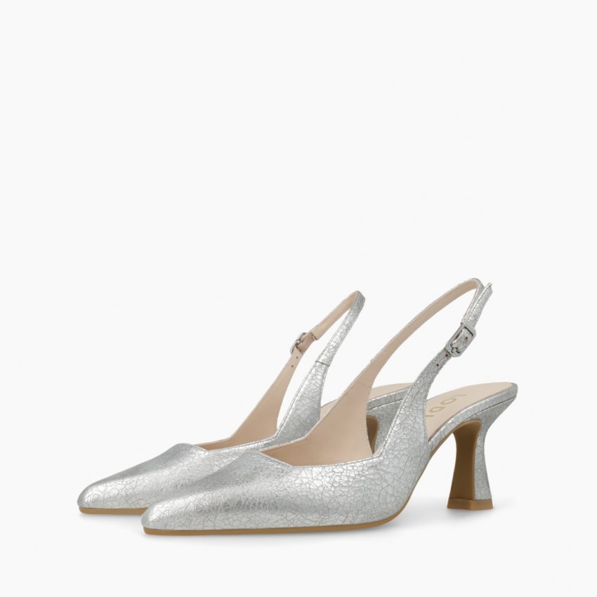 LODI MUJER ZAPATOS DE SALON PLATEADOS GELINES-X