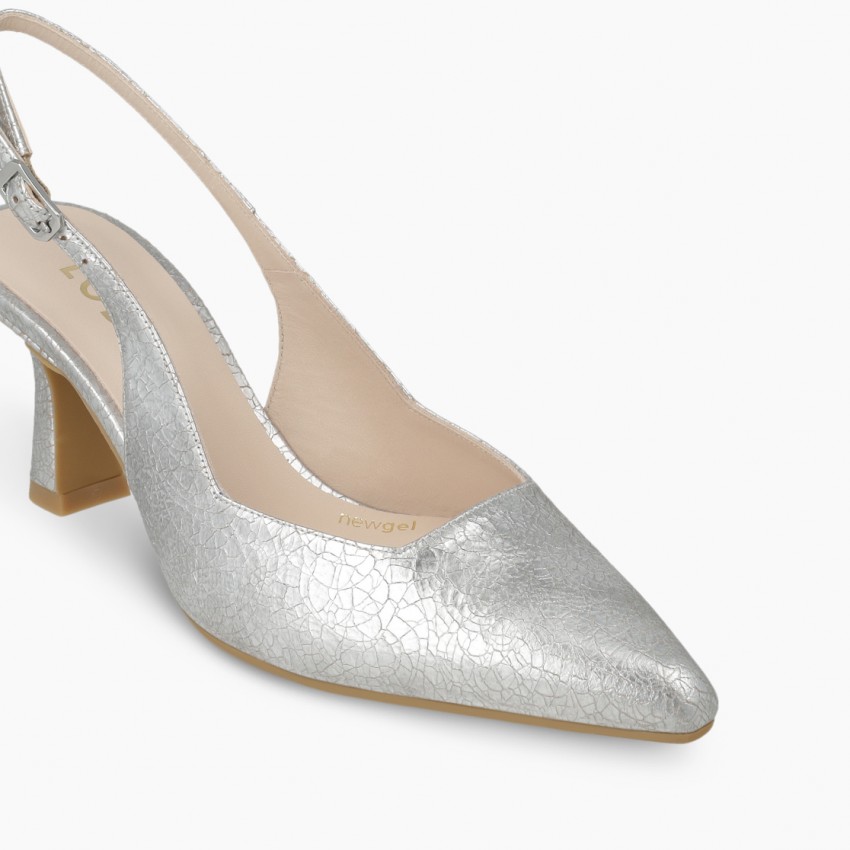 LODI MUJER ZAPATOS DE SALON PLATEADOS GELINES-X