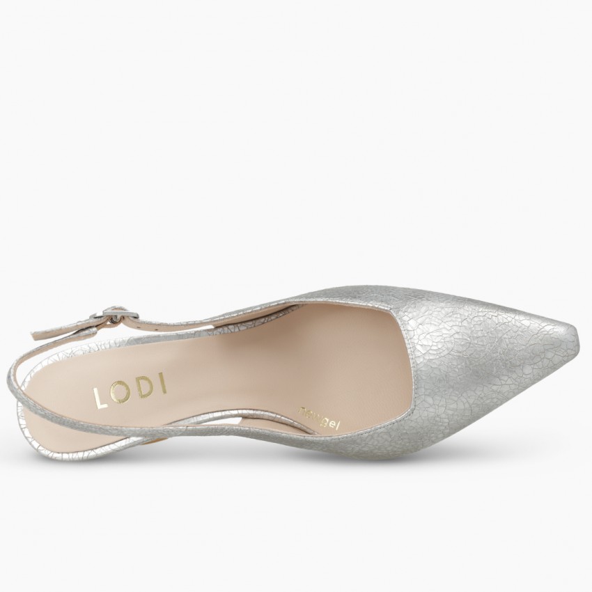LODI MUJER ZAPATOS DE SALON PLATEADOS GELINES-X