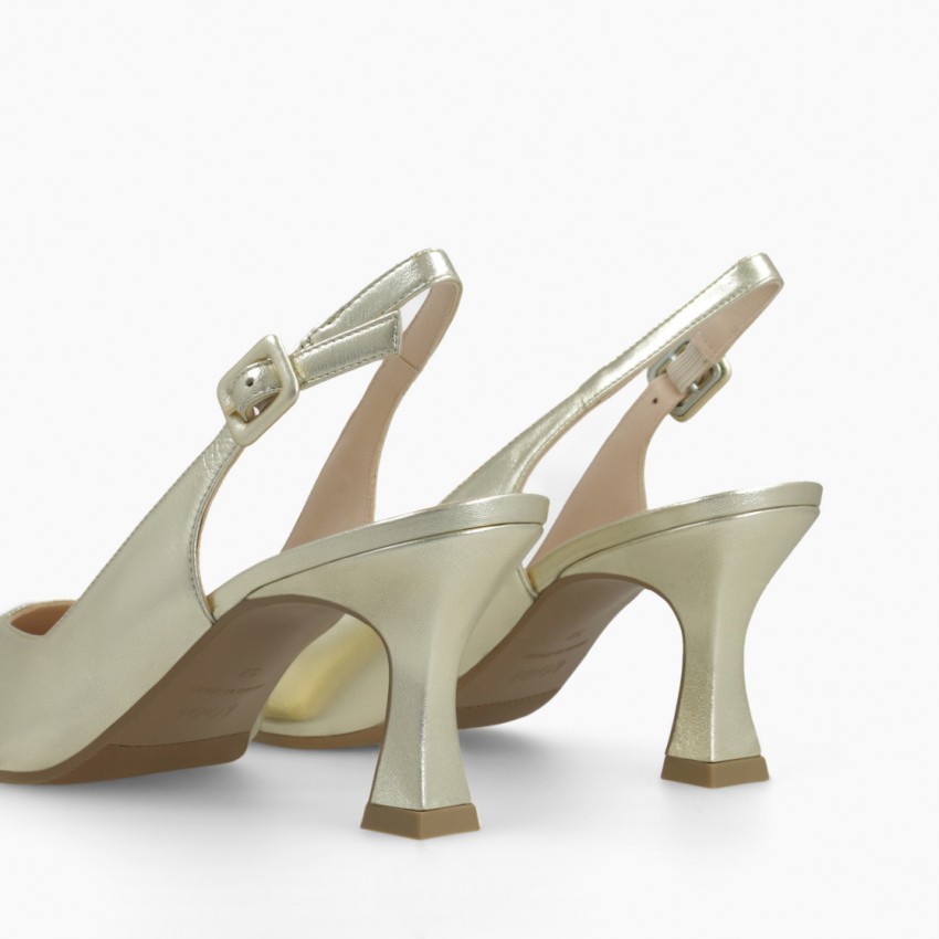 LODI MUJER ZAPATOS DE SALON DORADOS JUCO