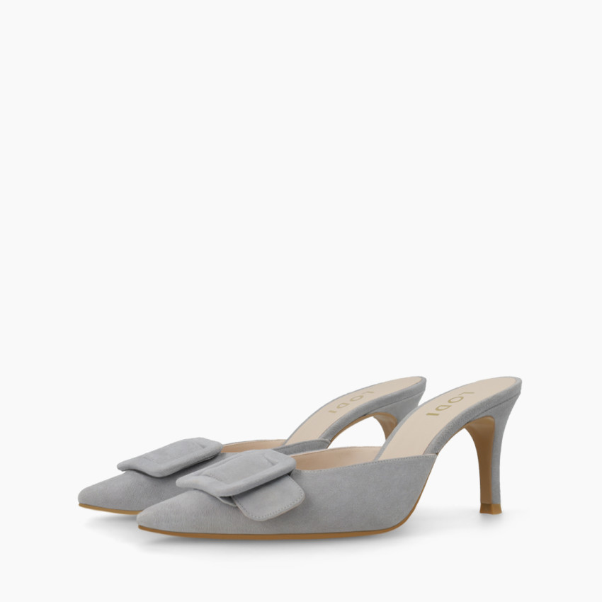 LODI MUJER MULES GRISES ELIAN