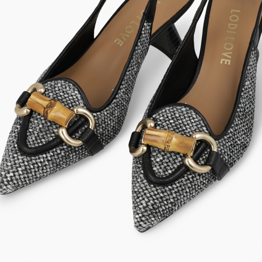 LODI MUJER ZAPATOS DE SALON NEGROS KAL5306