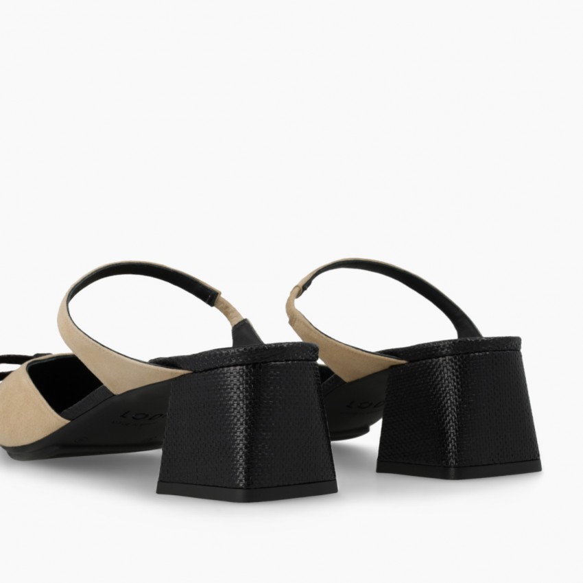 LODI MUJER ZAPATOS DE SALON NEGROS CHURE