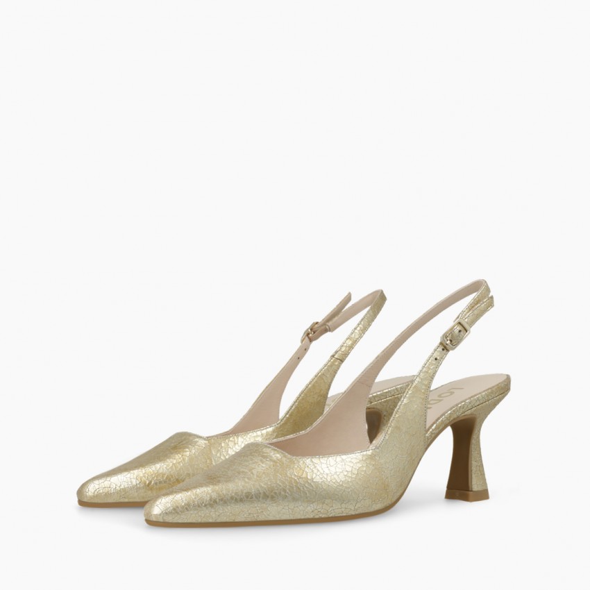 LODI MUJER ZAPATOS DE SALON DORADOS GELINES-X