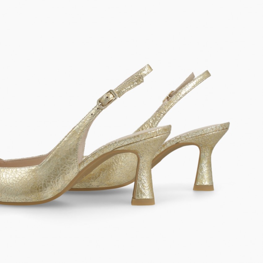 LODI MUJER ZAPATOS DE SALON DORADOS GELINES-X