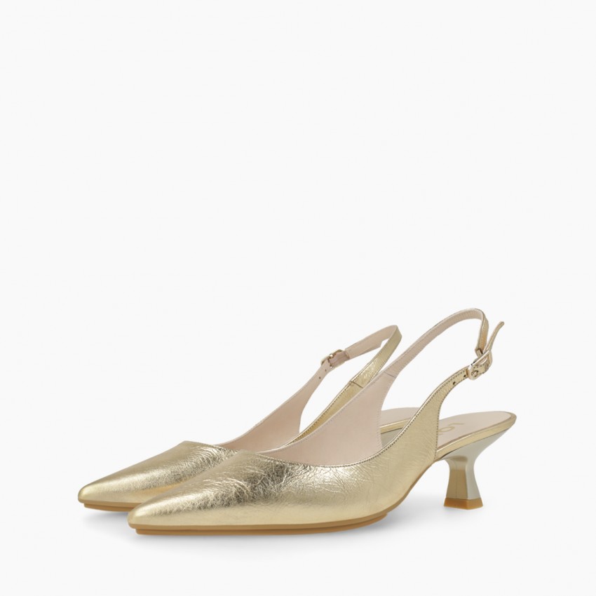 LODI MUJER ZAPATOS DE SALON DORADOS CHAKI