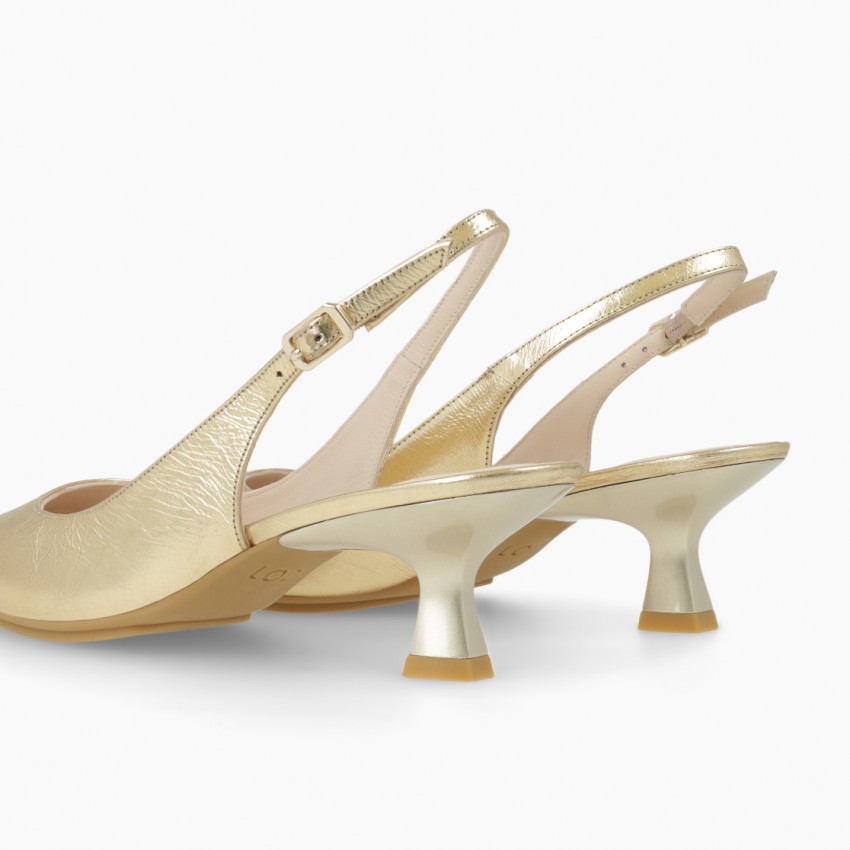 LODI MUJER ZAPATOS DE SALON DORADOS CHAKI