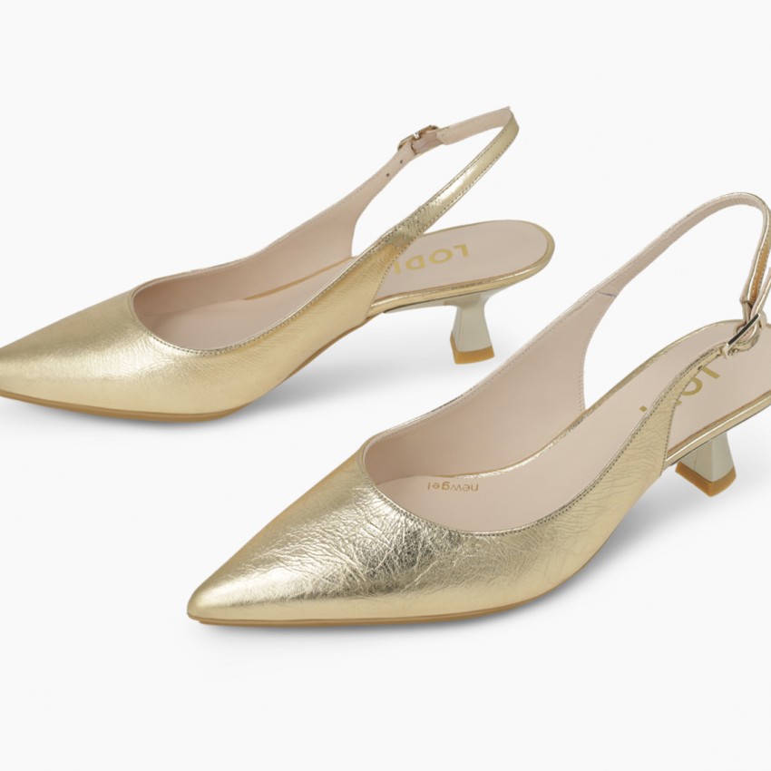 LODI MUJER ZAPATOS DE SALON DORADOS CHAKI