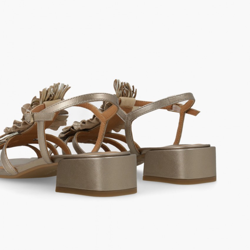 LODI MUJER SANDALIAS DORADAS KON5357