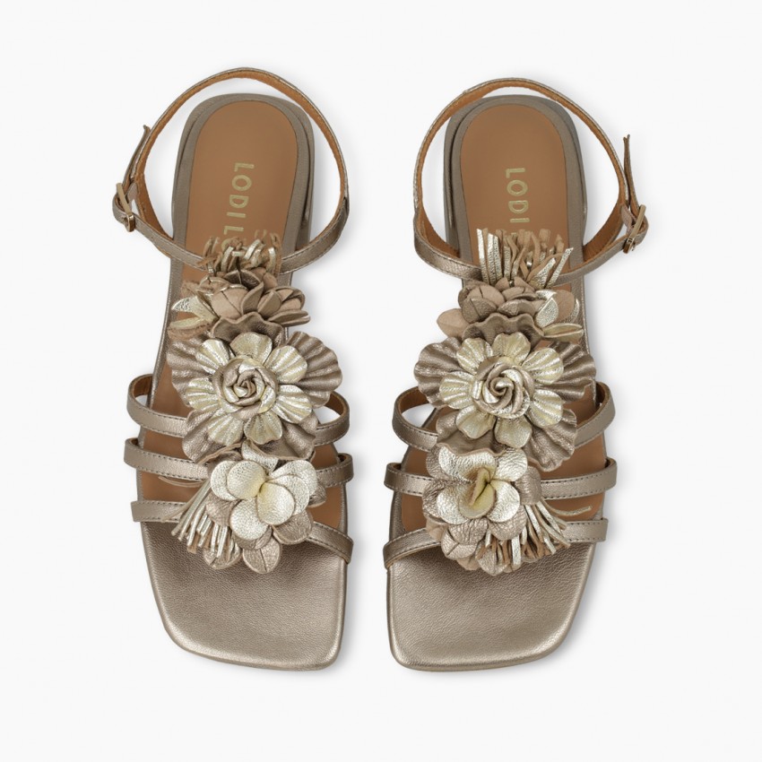 LODI MUJER SANDALIAS DORADAS KON5357