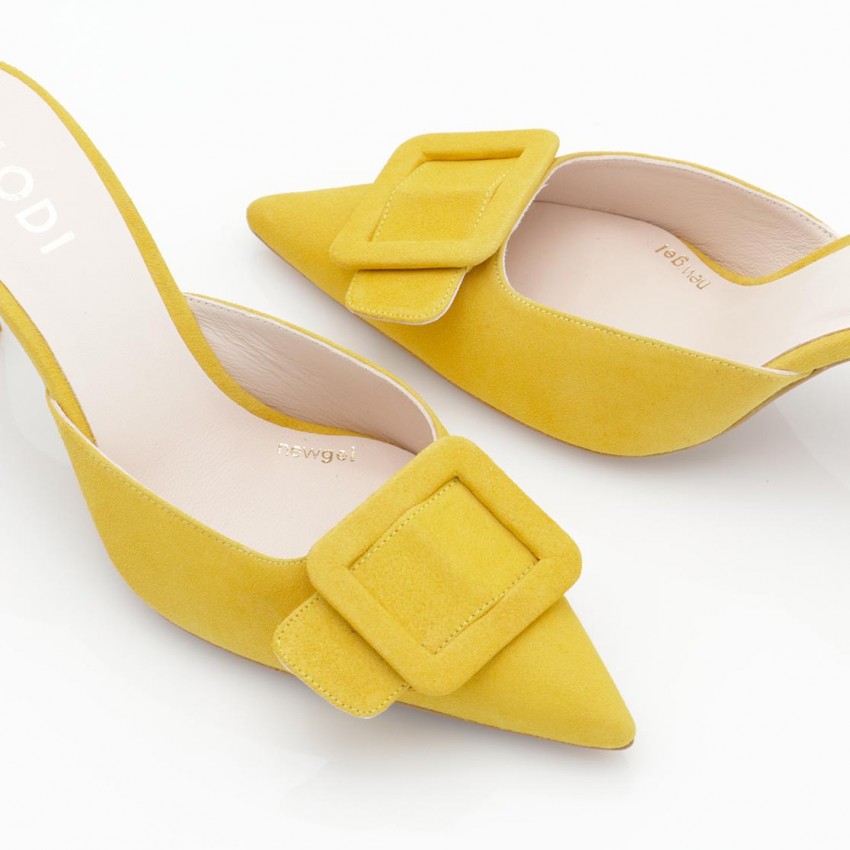 LODI MUJER MULES AMARILLOS ELIAN