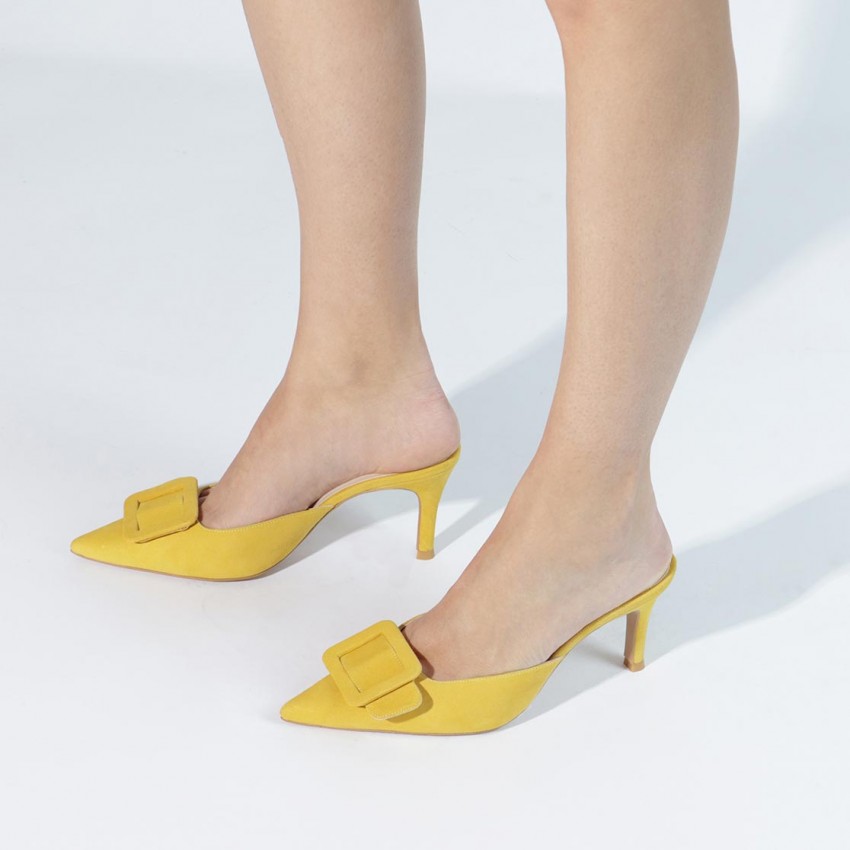 LODI MUJER MULES AMARILLOS ELIAN