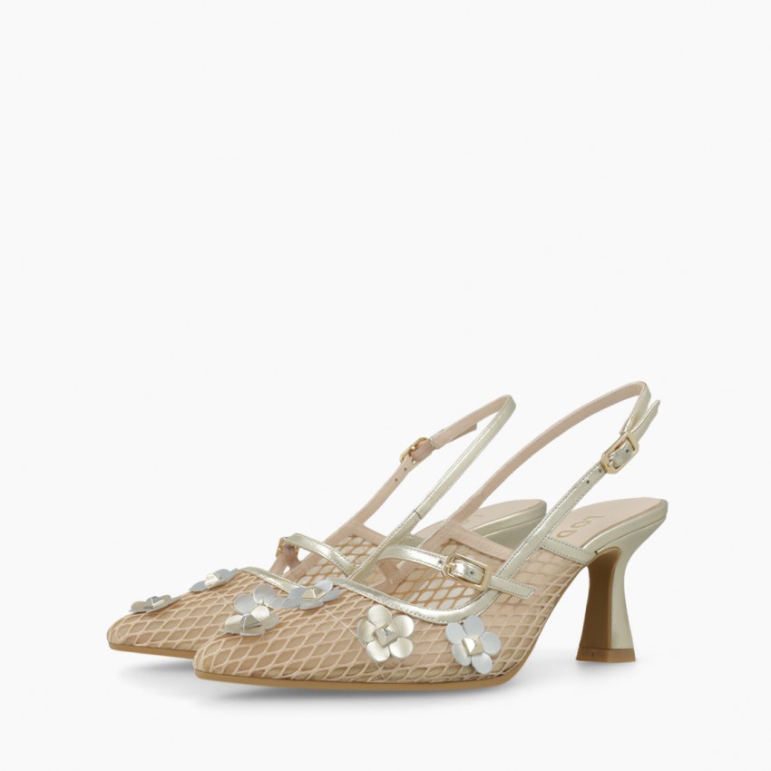 LODI MUJER ZAPATOS DE SALON DORADOS GENASTI
