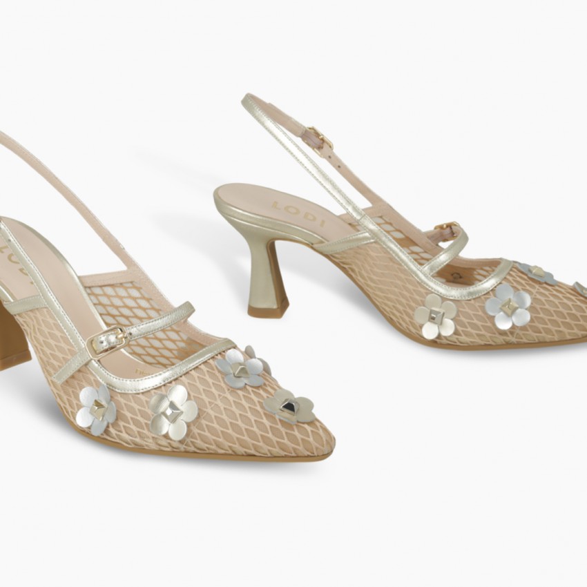 LODI MUJER ZAPATOS DE SALON DORADOS GENASTI