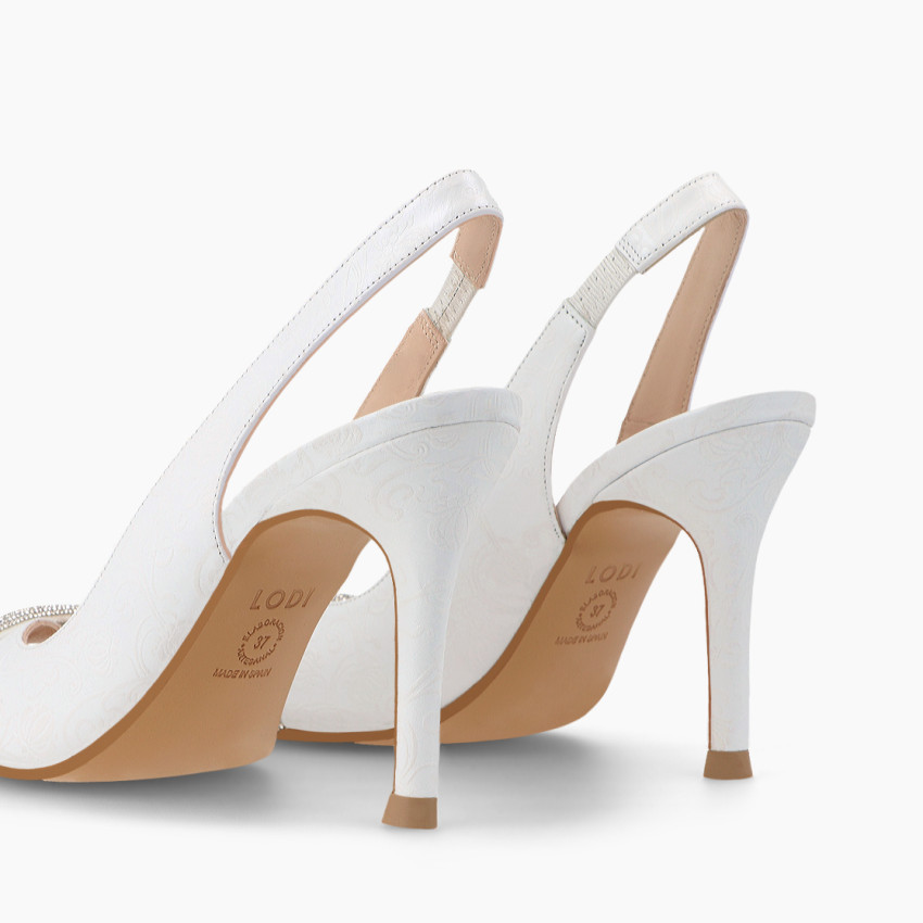 LODI MUJER SANDALIAS DE NOVIA BLANCAS SATMI