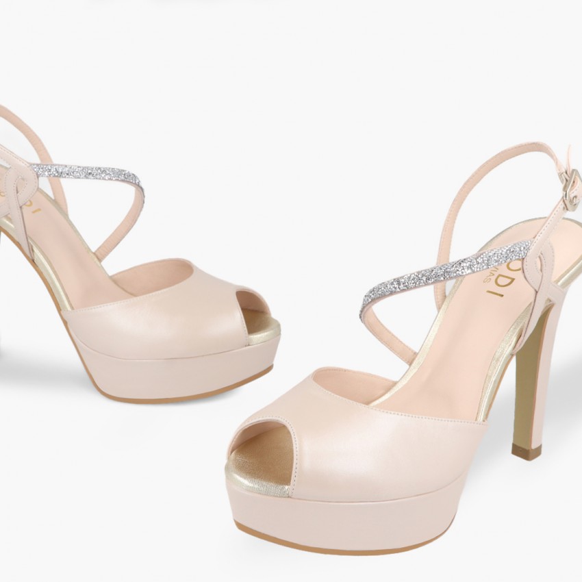 LODI MUJER SANDALIAS DE NOVIA ROSAS TIRANES