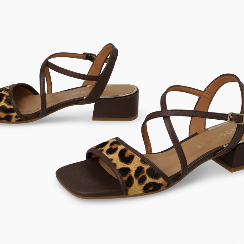 LODI MUJER SANDALIAS MARRONES KON5358INO