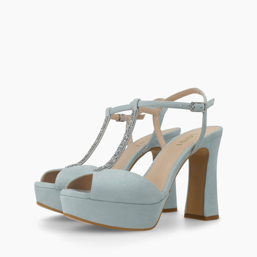 LODI MUJER SANDALIAS DE NOVIA AZULES TESIRE