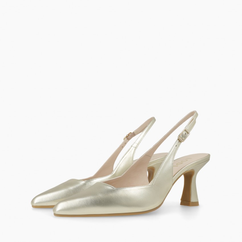 LODI MUJER ZAPATOS DE SALON DORADOS GELINES-X