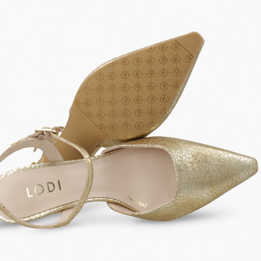 LODI MUJER ZAPATOS DE SALON DORADOS GELIA