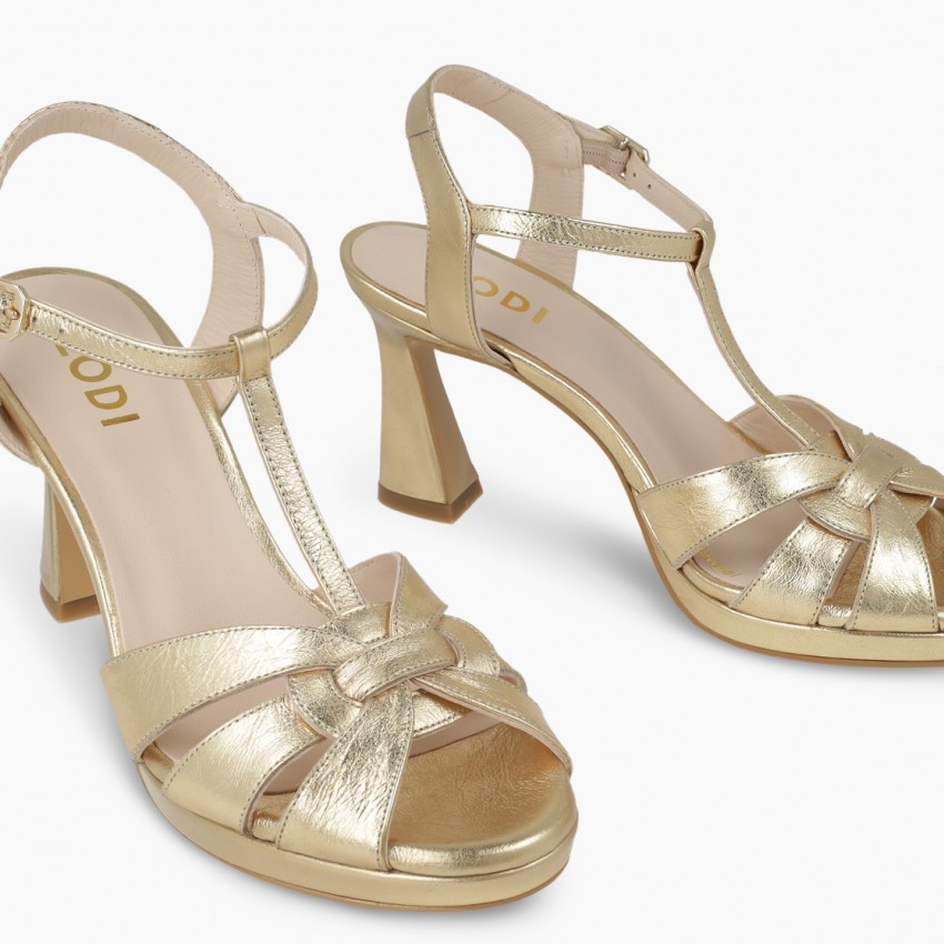 LODI MUJER SANDALIAS DORADAS LITREN