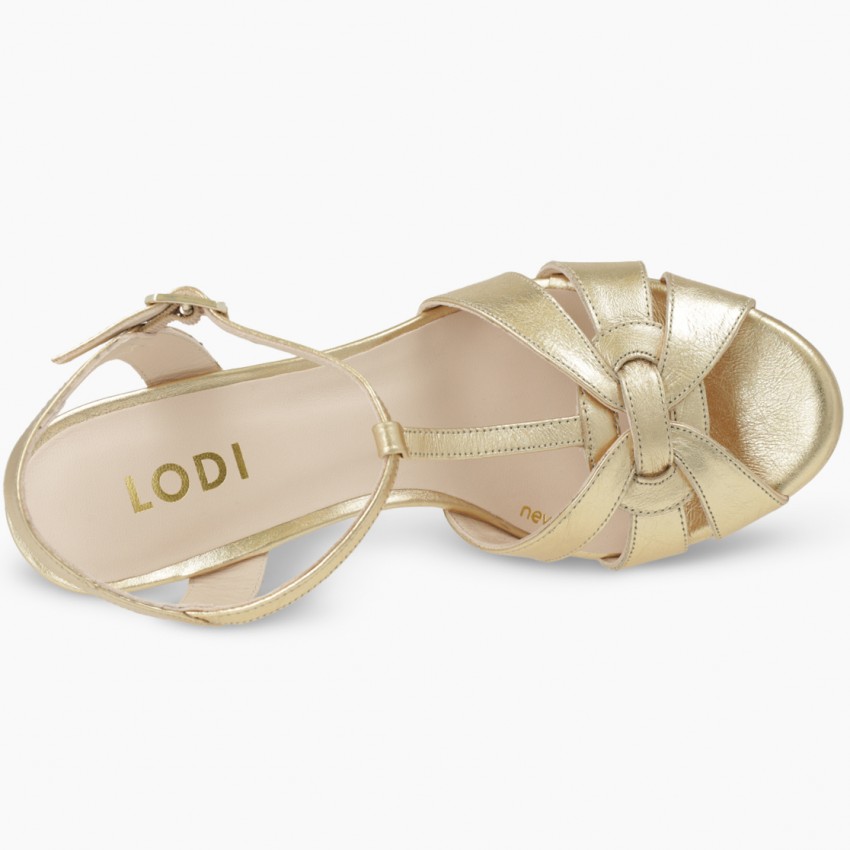 LODI MUJER SANDALIAS DORADAS LITREN