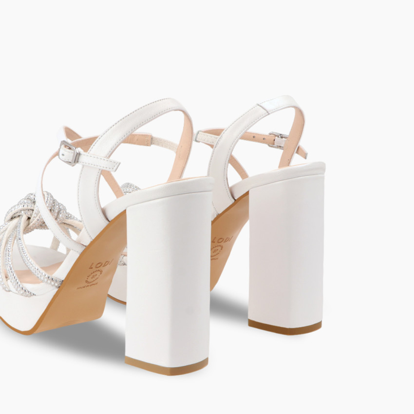 LODI MUJER SANDALIAS DE NOVIA BLANCAS TILUXUR