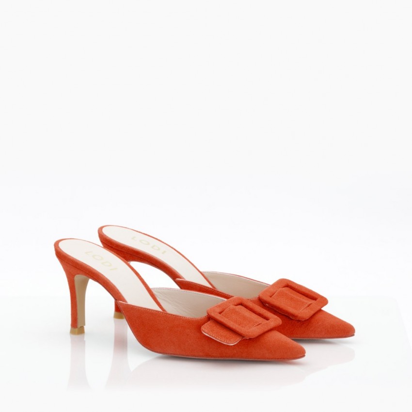 LODI MUJER MULES NARANJAS ELIAN